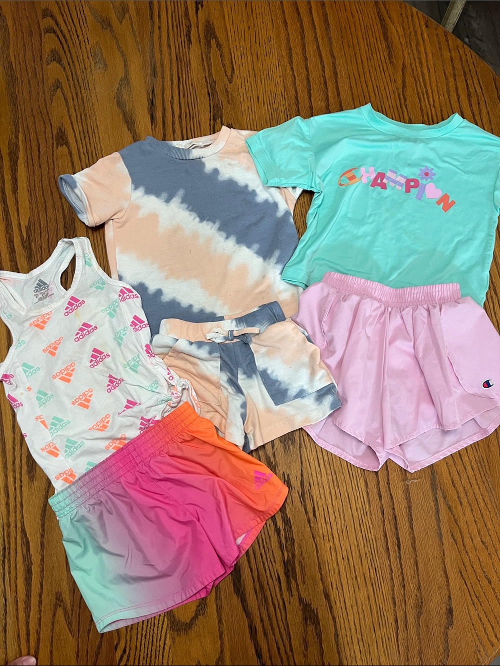 Champion Adidas and others set Colorful Logo - Girls